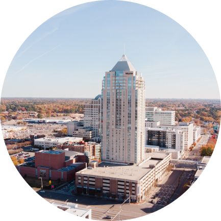 Scenic view of downtown Hampton, Virginia
